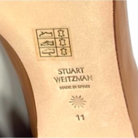 Stuart Weitzman Wylie Women Flat Loafer/Mule Size 11 Tan Luxe Leather Tassel New - Picture 5 of 12